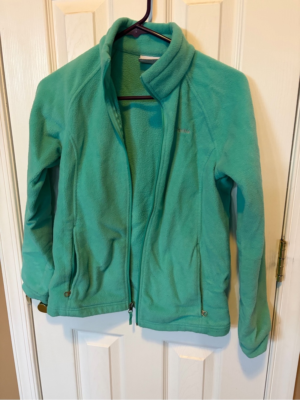 Columbia Teal Fleece Jacket - Lightweight Cozy Layer